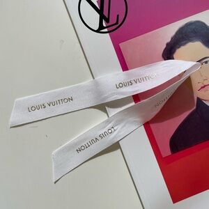 LOUIS VUITTON Gift Wrapping Red Gold Limited Edition Ribbon 15”